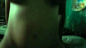 Big tits riding! Moans for neighbors not to hear!