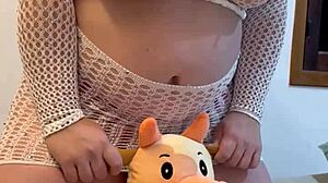 The naughty employee says, 'Let me suck your cock, boss.'