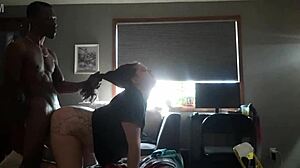 blacksugga bends over nextdoorlustbunny for midday doggystyle