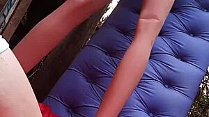 blonde sex toy gets creampied in her tight pussy