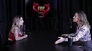 wanna try sheer red lingerie with angélica morango?