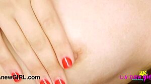 Lovely brunette beauty reveals her stunning figure on the sofa