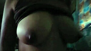 Big tits riding! Moans for neighbors not to hear!