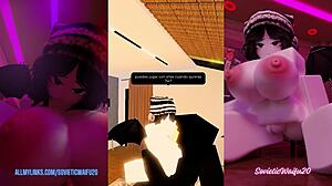 Liz got fucked hard in a follower's house with big tits riding and creampie finish