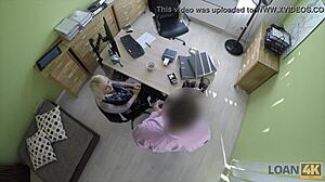 loan4k marvelous teen undresses and spreads tiny legs for money sex for cash czech at work office