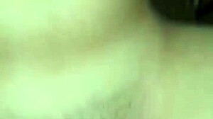 Asian girl gets cumshot on her belly after huge pussy fucking