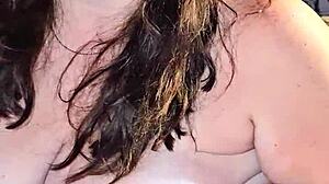 this hot milf whore is cumming so much! 😍