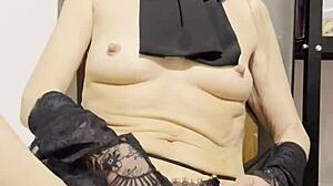 Beautiful Babe Masturbates With Dildo To Orgasm On Bed