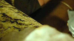 julie jiggles gives intense blowjob with big tits