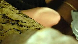 julie jiggles gives intense blowjob with big tits