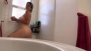 Caught Neighbor Watching Me Masturbate in Bath!