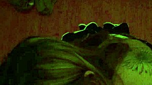 brunette in lingerie sucks cock and titty fucks