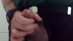 mall security enjoys solo fun in bathroom