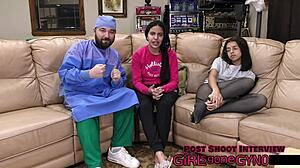 alix avery has a stimulating exam with dildo spreading 😏