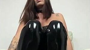 Femdom Katy shows you what to expect with her toys.