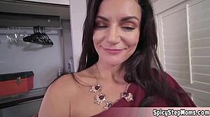 hot brunette stepmom becky is pure fire! 🔥