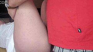 Why did my foster stepmom beg for creampie in her shaved pussy?