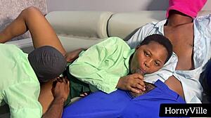 Horny Ebony Students Fucking Missionary With Monster Cock After School. Black Wife Takes Big Ass Pounding.