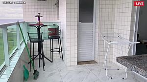 Omg, look what this Brazilian Latina maid does in that outfit to provoke me in pov as a prostitute voyeur fetish, my wife didnt like it! 😲🇧🇷🔥