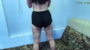 please film my ass workout in thong