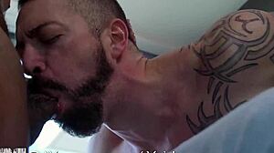 Gayroom hunks take turns in hot anal compilation