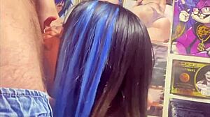 chica universitaria chupando verga y follada hasta recibir leche caliente en su culo from couple fucking