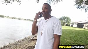 blondie esmi lee sucks bbc outside for industryinvaders. cute pretty small tits deepthroat wet action! 😏