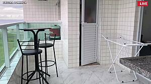 Omg, look what this Brazilian Latina maid does in that outfit to provoke me in pov as a prostitute voyeur fetish, my wife didnt like it! 😲🇧🇷🔥