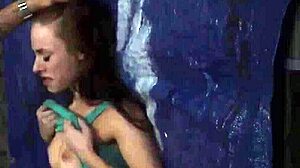 anya the anal slut gets banged in rough outdoor gangbang