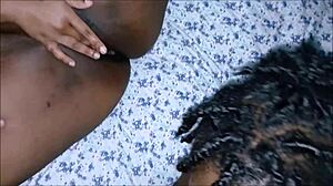 exclusive full length threesome featuring two big booty beauties getting creampie from young 18+ big dick stud in lesbian screaming action