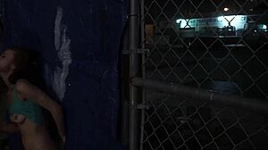 anya the anal slut gets banged in rough outdoor gangbang