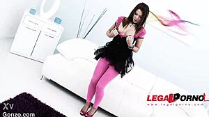 Angella Black's Rough Czech Anal Debut with Gaping Asshole and First Time Assfucking