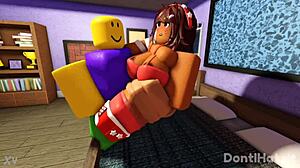 myra and noob in whorblox adventure! 😄