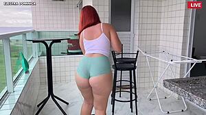 Omg, look what this Brazilian Latina maid does in that outfit to provoke me in pov as a prostitute voyeur fetish, my wife didnt like it! 😲🇧🇷🔥