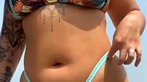 Found a fan on the beach and let him apply sunscreen on me.