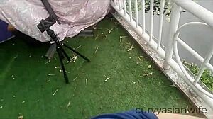 Secretary Fucked On Office Balcony