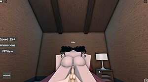 Fucking Wife in Roblox Cabin