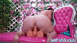 Man, hot and horny BBW Virgo Peridot with her chubby big natural tits is totally enjoying solo fun with dildos