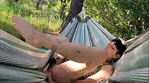 teen masturbatin outdoors