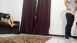 quero sexo com este técnico, uh, stayed in dress without panties hoping he fucks me bent over with big cock cowgirl riding homemade brunette doggystyle