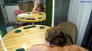 hubby films mature wife getting fucked doggystyle in pantyhose