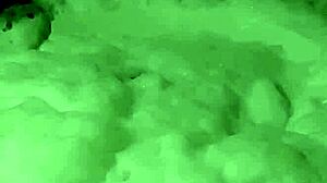 Cyno enjoys a solo bubble bath in fun costumes during this cosplay session.