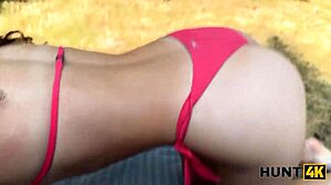 Did hunt4k hunter talk a young 18+ lady into blowjob outdoors? She cheated on her husband immediately