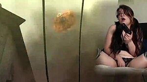 Sexy nerd bimbo plays Bayonetta with Lovense, masturbating crazy