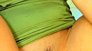 Squirting asian licks pussy and ass in close cunilingus with natural tits masturbation