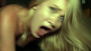 Blonde beauty rides cock hard on first date then takes juicy facial.