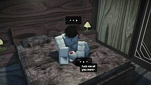 Fucking another cute fan rough on roblox studio condo 😈