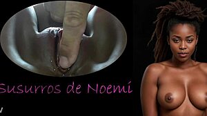 इबोनी लड़की की शेव्ड चूत मसाज से कमिंग