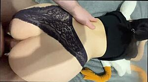 He invites skinny friend with big ass to have sex, she agrees