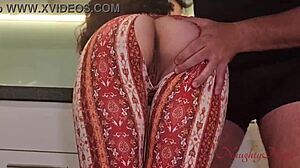 My curvy cleaner lady takes big cock for extra kitchen tip